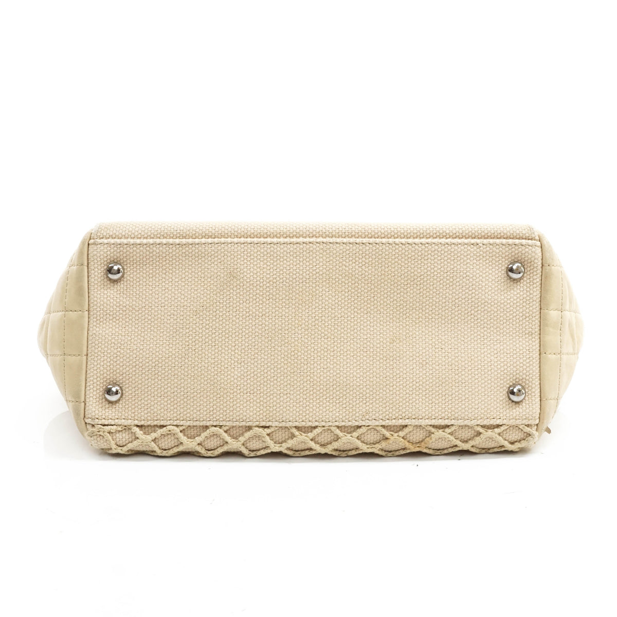 Chanel Shoulder Bag Beige Canvas - photo 6