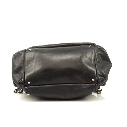 Chanel Shoulder Bag Black Leather - image 8