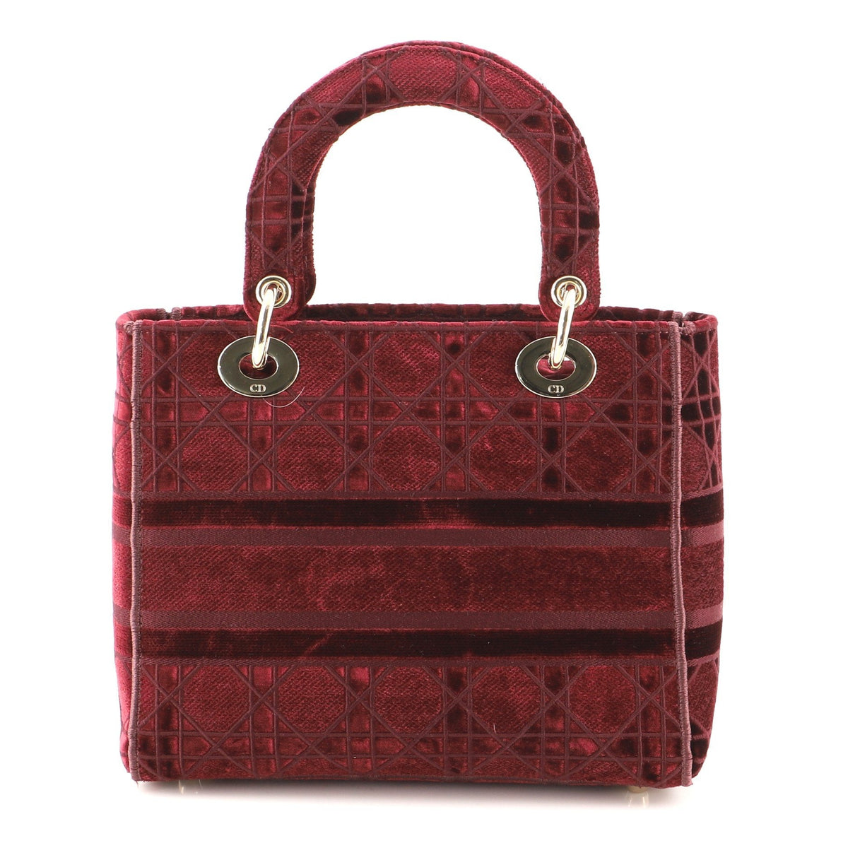 Dior Lady D-Lite Bag Cannage Embroidered Velvet Medium - photo 3