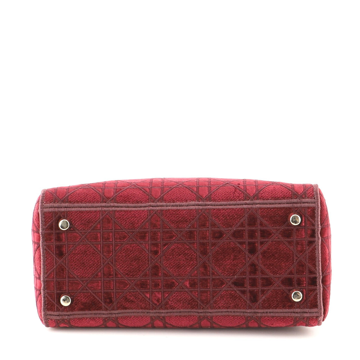 Dior Lady D-Lite Bag Cannage Embroidered Velvet Medium - photo 4