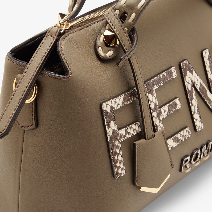 Fendi Leather and Elaphe Boston Bag - photo 5