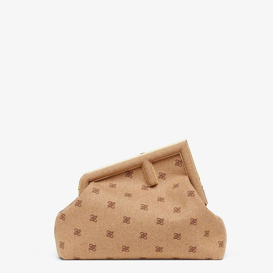 Fendi Flannel Bag With Embroidery - photo 1