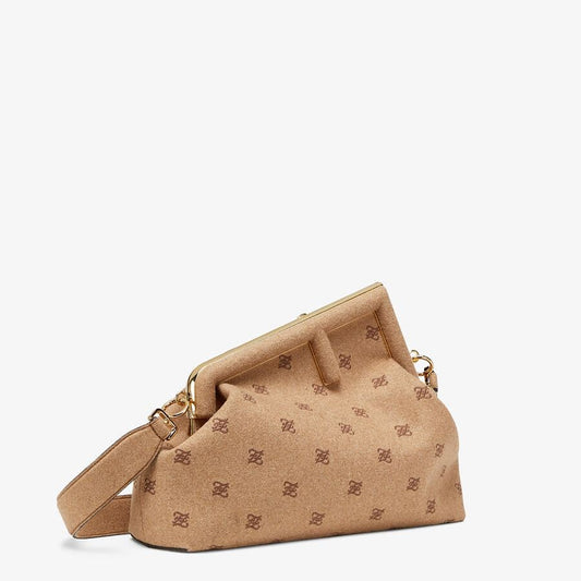 Fendi Flannel Bag With Embroidery - photo 2