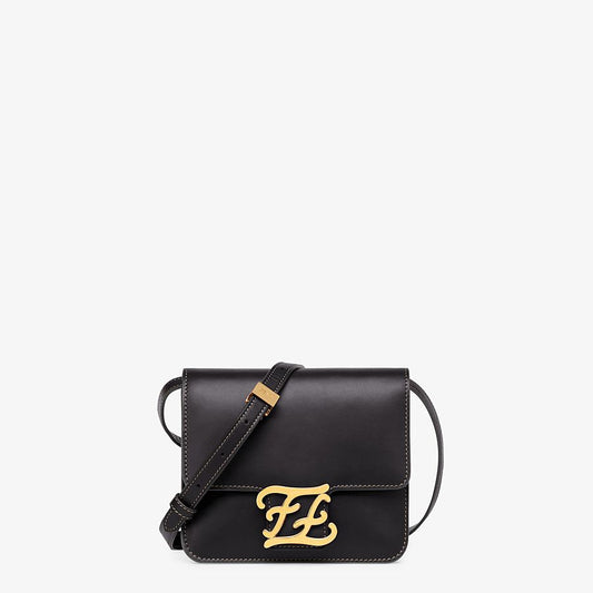 Fendi Karligraphy Black Leather Bag - photo 1