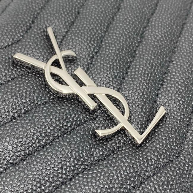 Saint Laurent Monogram Camera Lou Mini Quilted Black/Silver Black Leather Shoulder Bag - photo 9