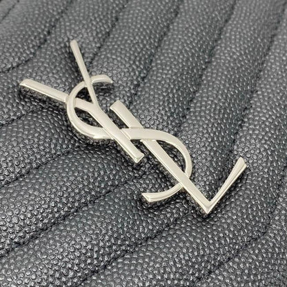 Saint Laurent Monogram Camera Lou Mini Quilted Black/Silver Black Leather Shoulder Bag - photo 9