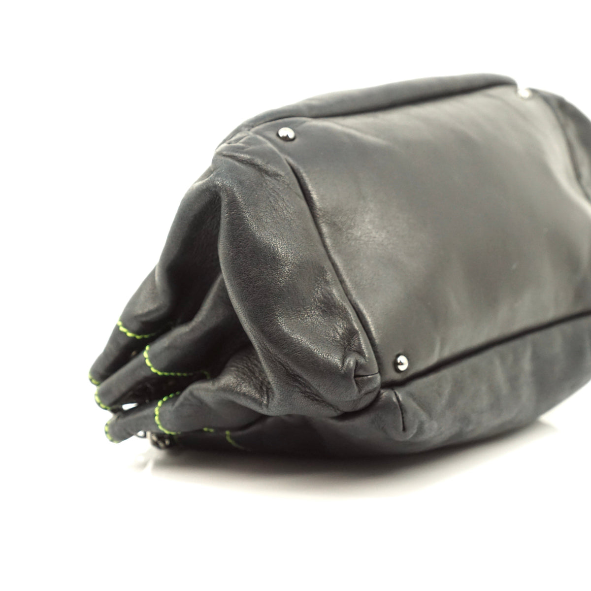 Chanel Shoulder Bag Black Leather - image 9