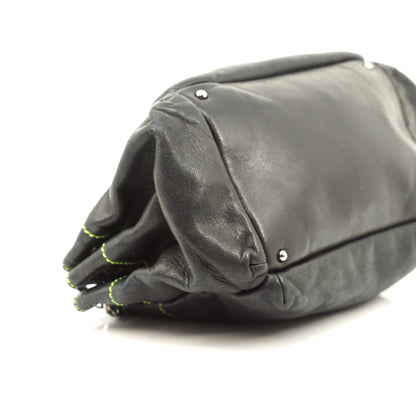 Chanel Shoulder Bag Black Leather - image 9