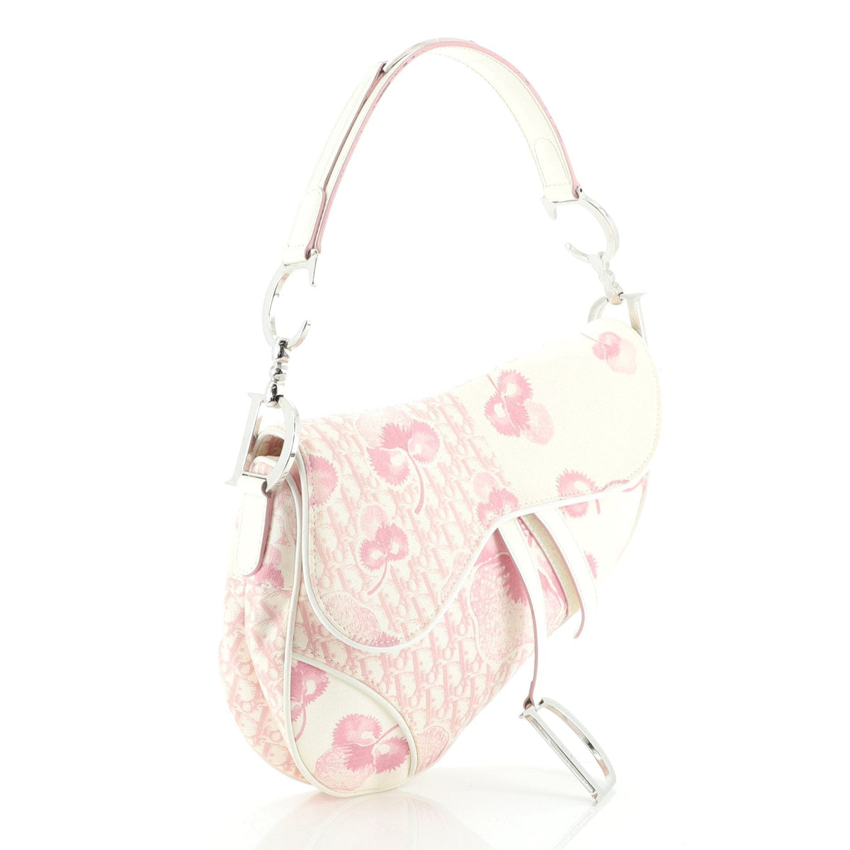 Vintage Saddle Bag Printed Canvas Medium - image 3