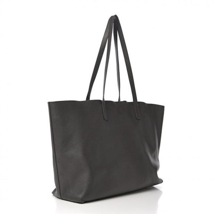 Saint Laurent Shopping Calfskin Large Dark Grey Leather Tote - photo 2