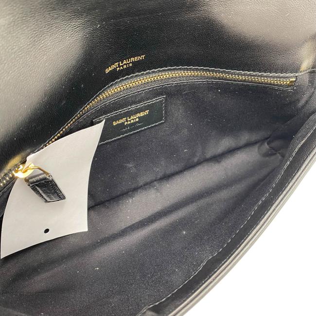 Saint Laurent Monogram Kate Shoulder 99 Quilted Baguette Black Leather Cross Body Bag - photo 10