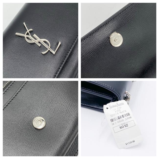 Saint Laurent Monogram Sunset Chain Wallet Black Calfskin Leather Shoulder Bag - photo 10