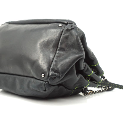 Chanel Shoulder Bag Black Leather - image 10