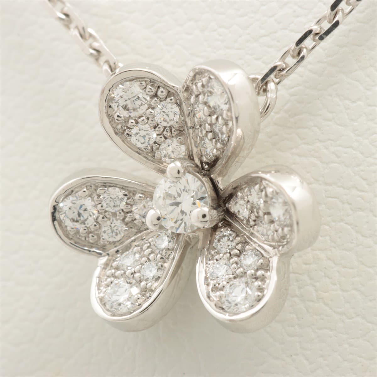 Van Cleef & Arpels Frivole Mini Diamond Necklace White Gold 2022 - photo 1