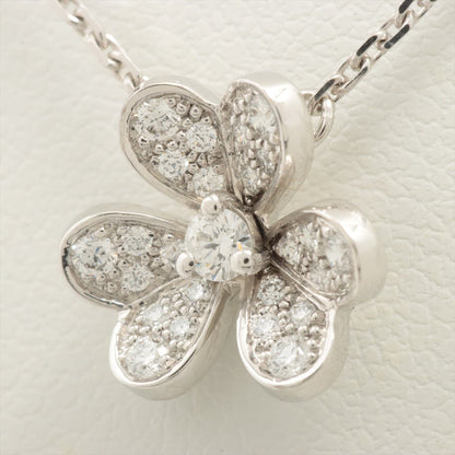 Van Cleef & Arpels Frivole Mini Diamond Necklace White Gold 2022 - photo 1
