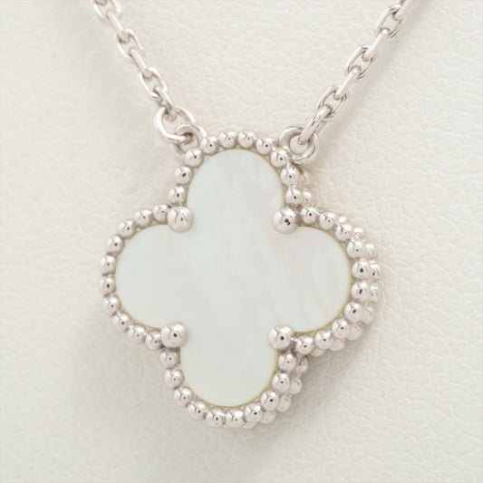 Van Cleef & Arpels white gold Vintage Alhambra White Mother Of Pearl Necklace 2021 - photo 2