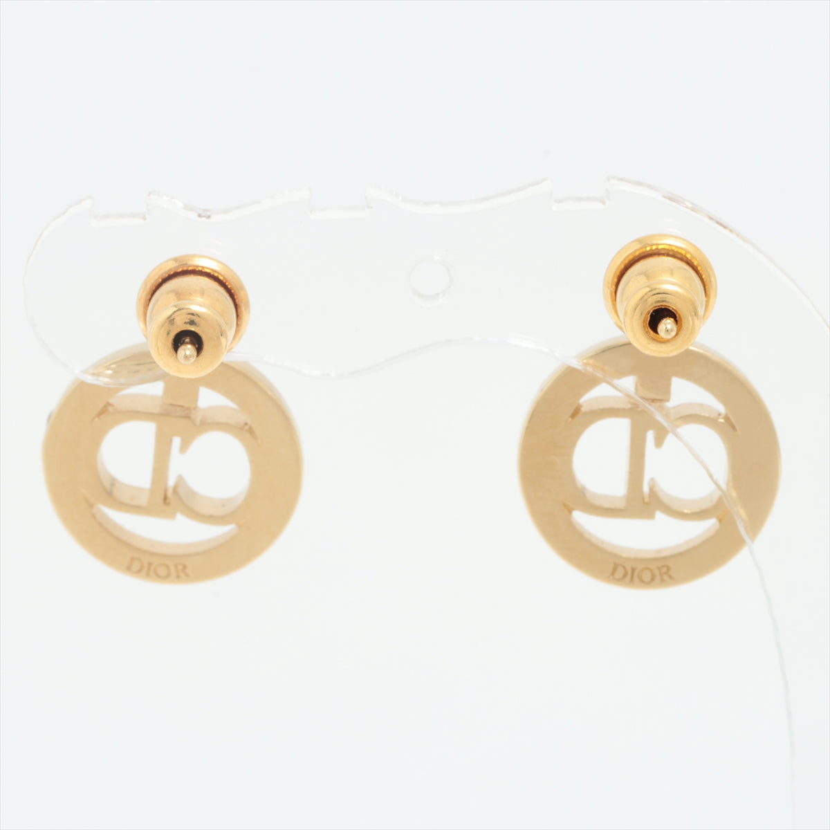 Dior Round CD Pink Rhinestone Earrings (Costume Jewellery) - photo 5