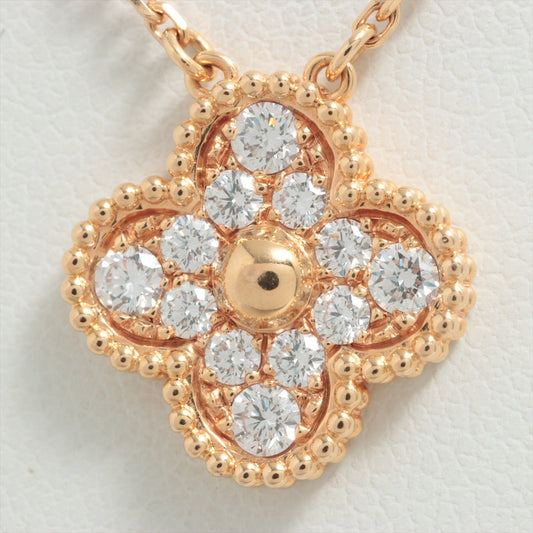 Van Cleef & Arpels Vintage Alhambra Yellow Gold Diamond Necklace - photo 1