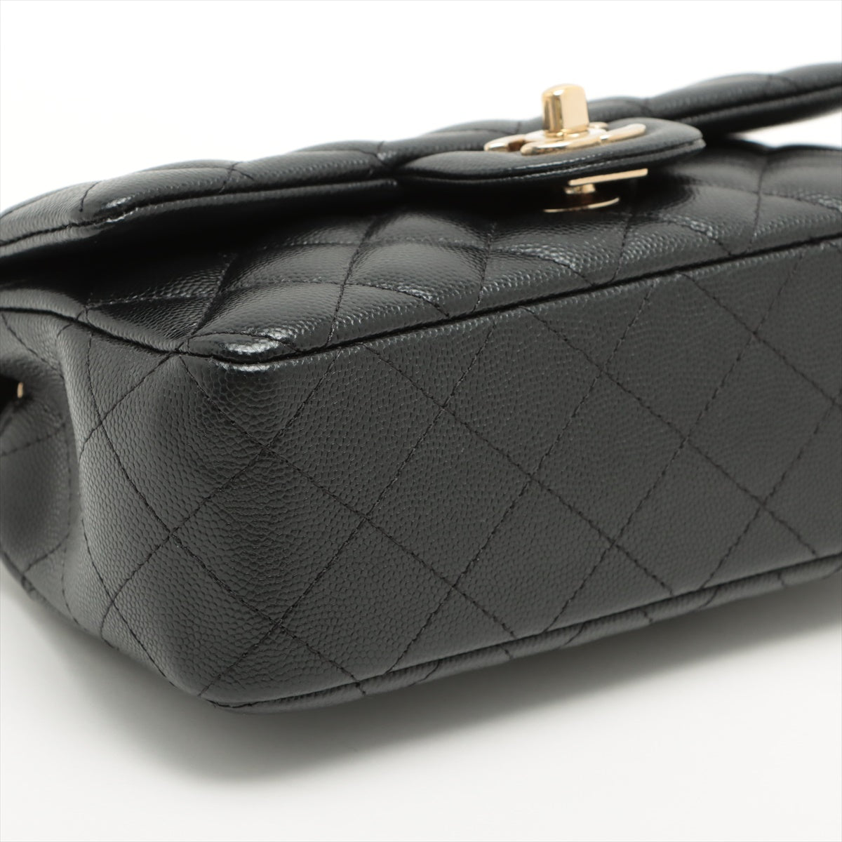Chanel Mini Rectangular Black Caviar Crossbody Bag - photo 7
