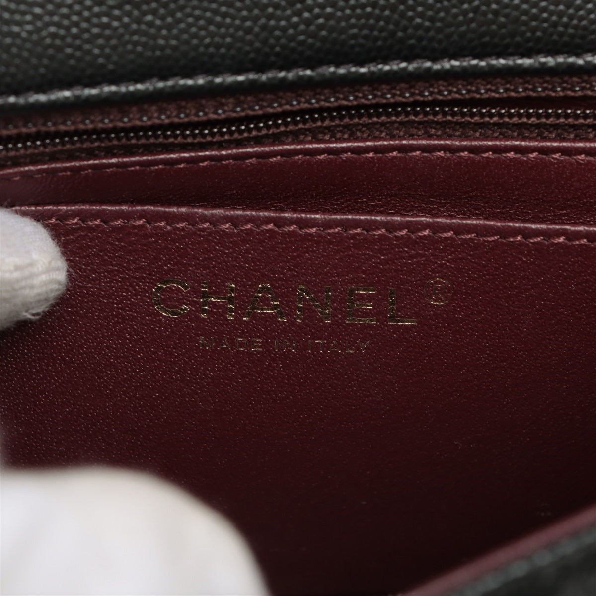 Chanel Mini Rectangular Black Caviar Crossbody Bag - photo 3