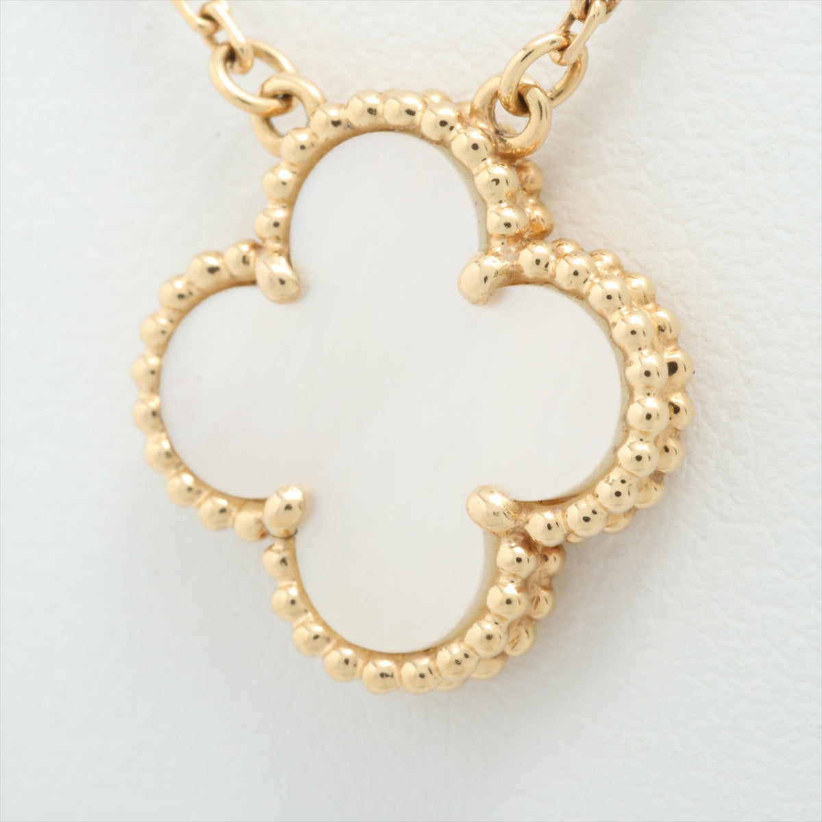 Van Cleef & Arpels Vintage Alhambra Mother of Pearl MOP Necklace - photo 2