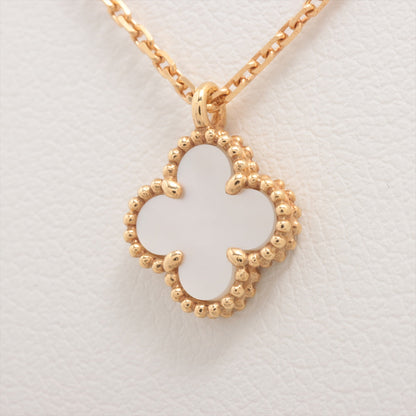 Van Cleef & Arpels Sweet Alhambra White Mother of Pearl MOP Necklace - photo 2