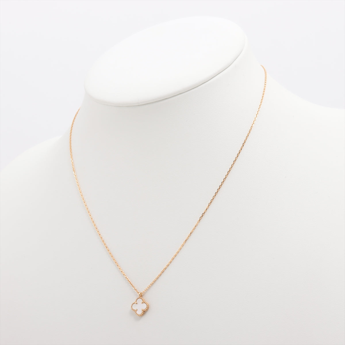 Van Cleef & Arpels Sweet Alhambra White Mother of Pearl MOP Necklace - photo 3