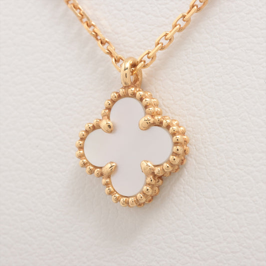 Van Cleef & Arpels Sweet Alhambra White Mother of Pearl MOP Necklace - photo 1