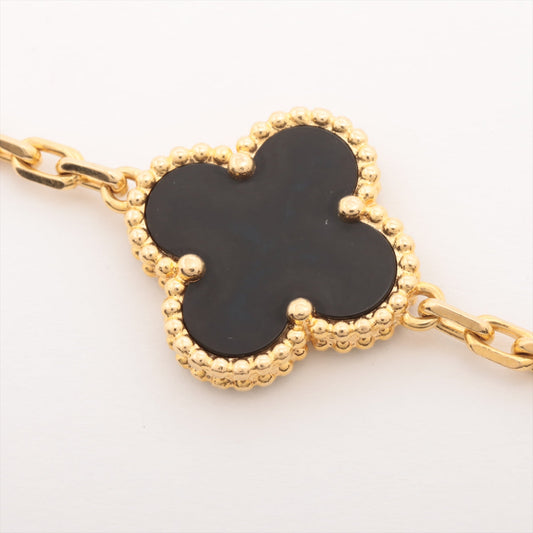 Van Cleef & Arpels Vintage Alhambra 5P Onyx Bracelet - photo 1
