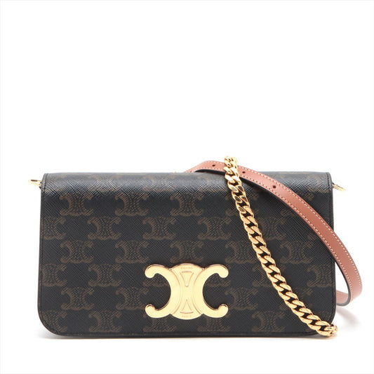 Celine Triomphe Canvas Chain Shoulder Bag - photo 1