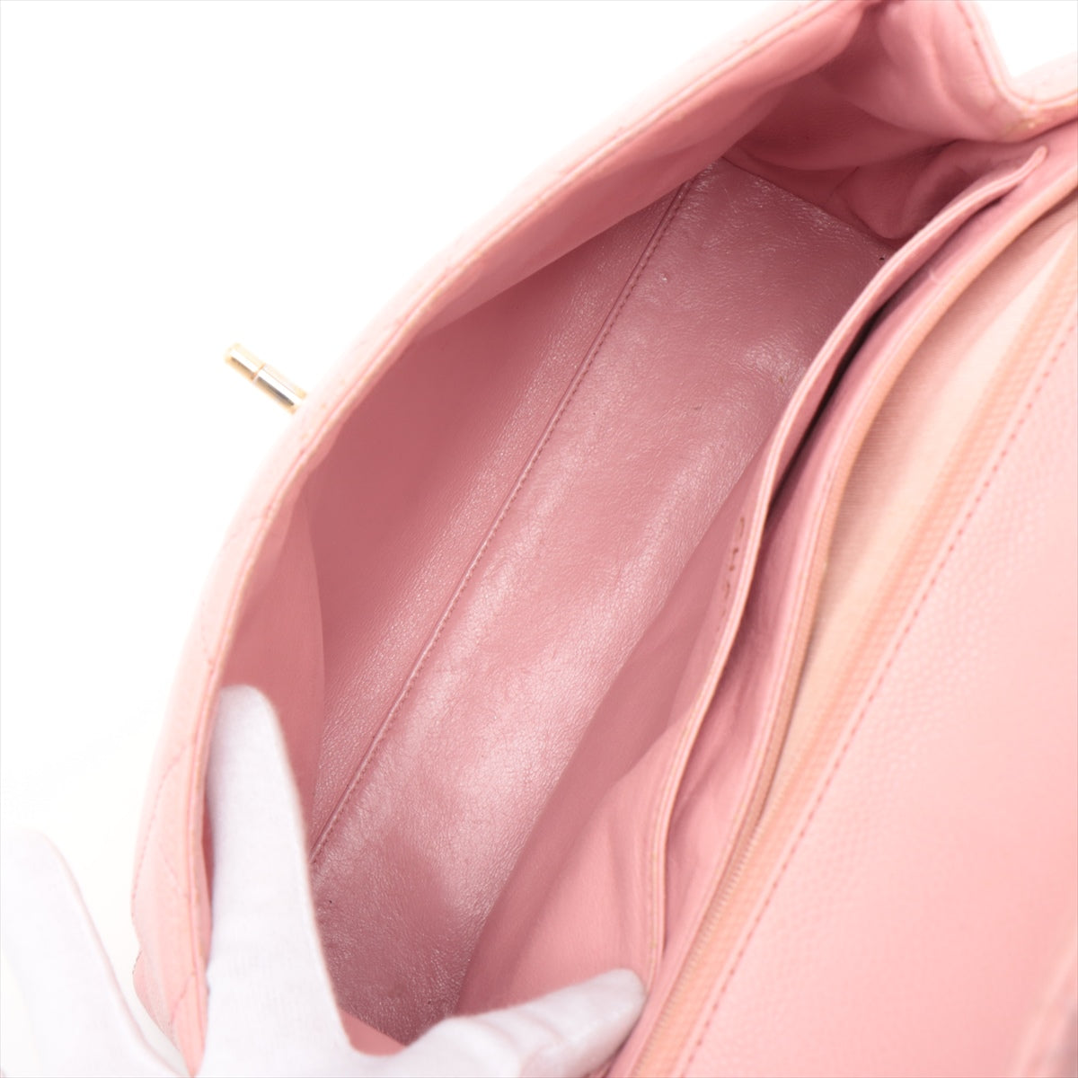 Chanel Kelly Caviar Bag Pink - photo 11