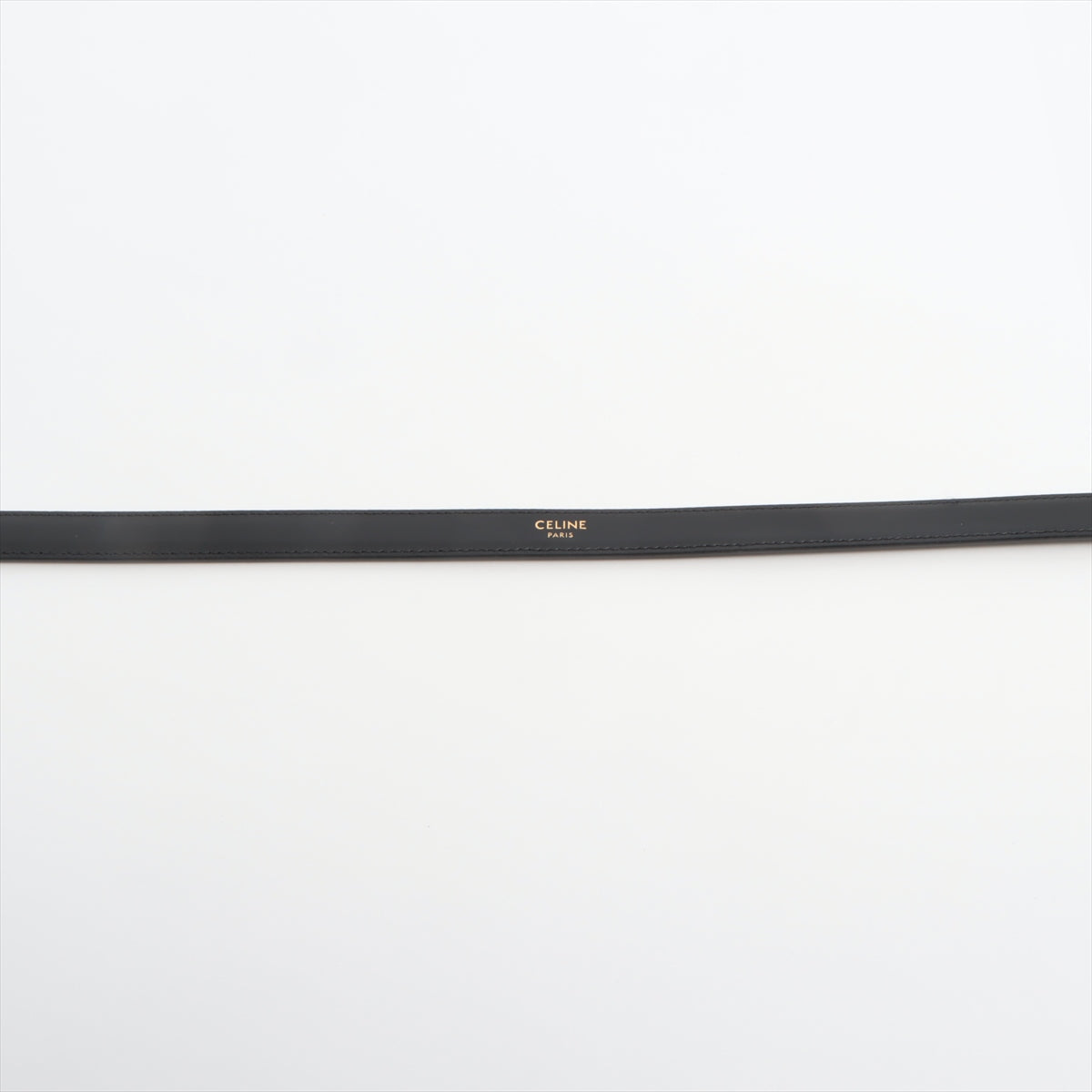 Celine Triomphe Black Leather Belt 75cm - photo 3