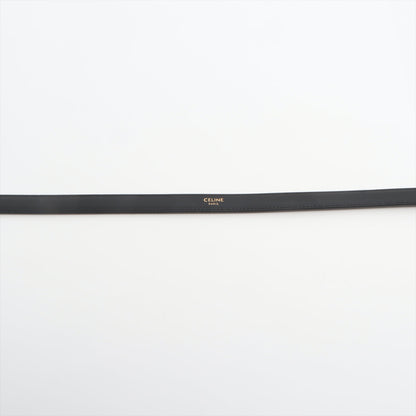 Celine Triomphe Black Leather Belt 75cm - photo 3