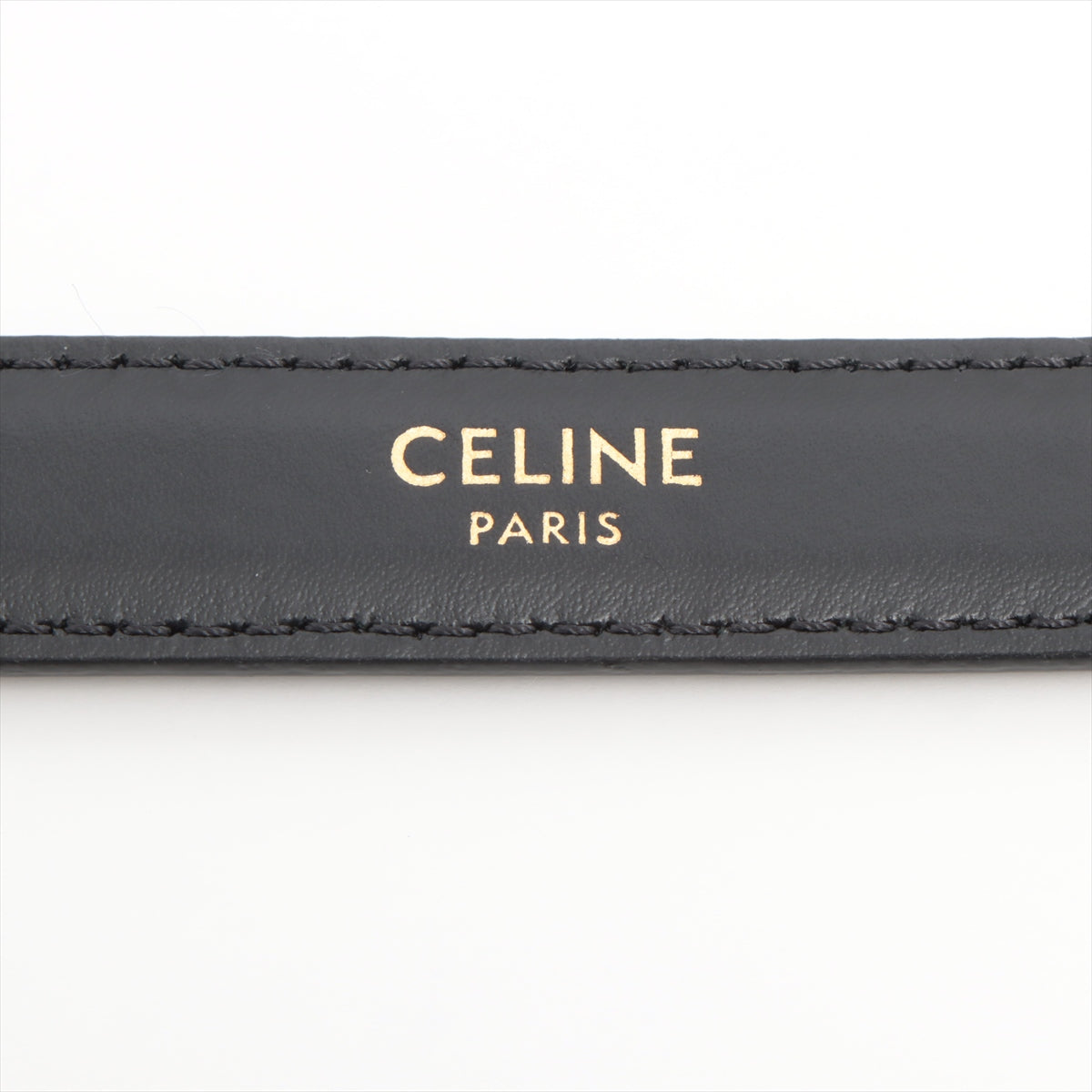 Celine Triomphe Black Leather Belt 75cm - photo 2