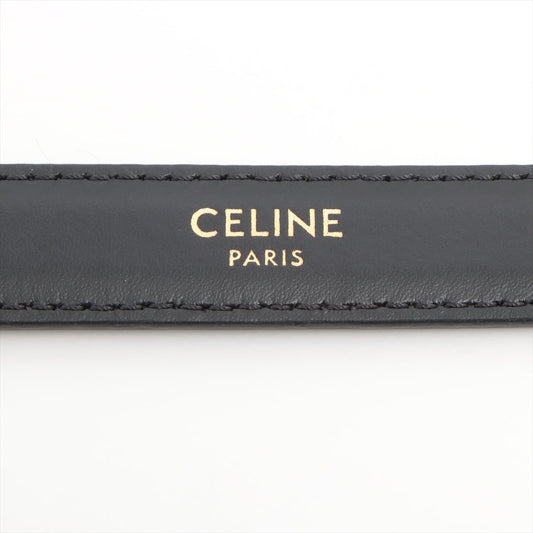 Celine Triomphe Black Leather Belt 75cm - photo 2