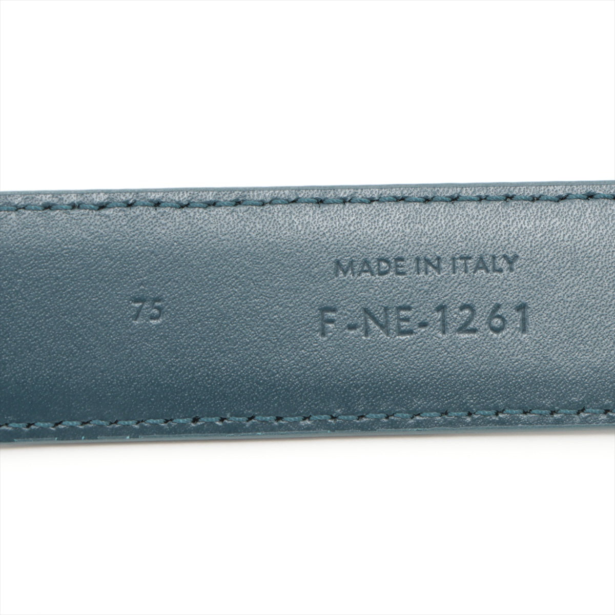 Celine Triomphe Blue Leather Belt 75cm - photo 3