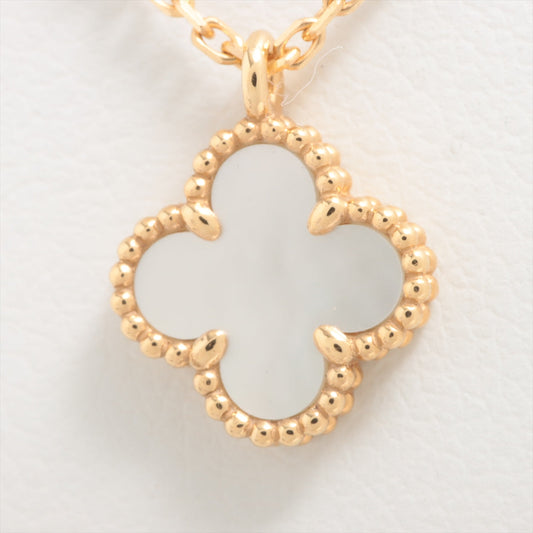 Van Cleef & Arpels Sweet Alhambra White Mother of Pearl MOP Necklace - photo 2