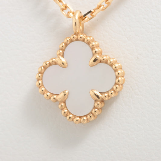 Van Cleef & Arpels Sweet Alhambra White Mother of Pearl MOP Necklace - photo 1