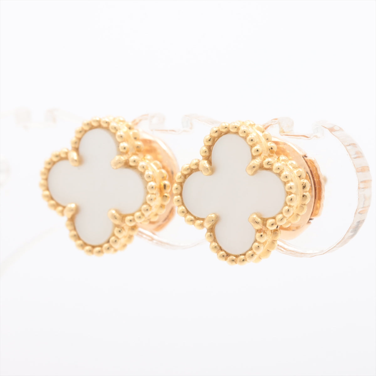 Van Cleef & Arpels Sweet Alhambra Mother of Pearl MOP Earrings - photo 1