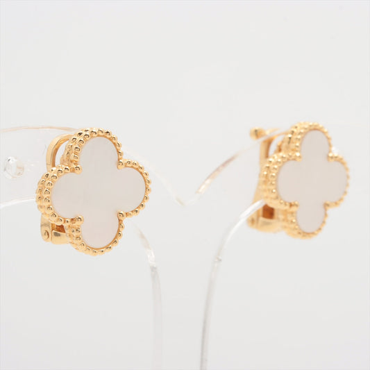 Van Cleef & Arpels Vintage Alhambra Mother of Pearl MOP Earrings - photo 1