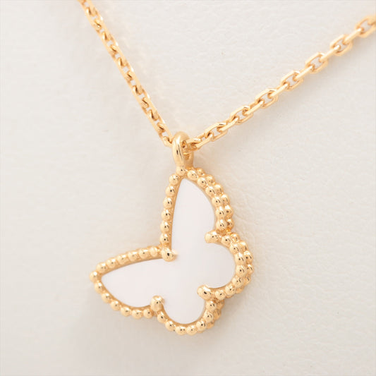 Van Cleef & Arpels Sweet Alhambra Papillon Mother of Pearl MOP Necklace - photo 2