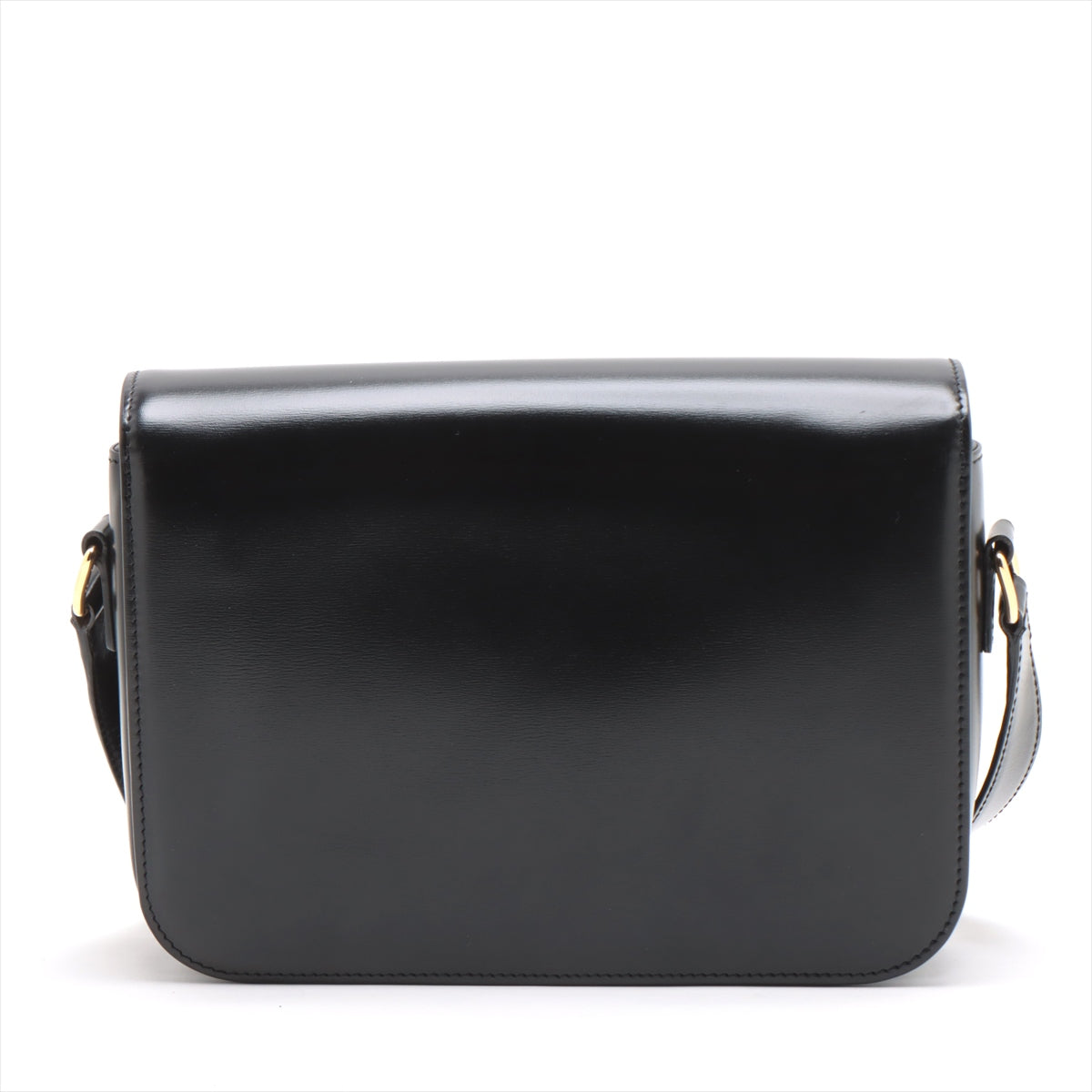 Celine Triomphe Teen Leather Shoulder Bag Black - photo 3