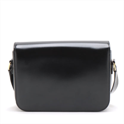 Celine Triomphe Teen Leather Shoulder Bag Black - photo 3