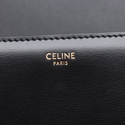 Celine Triomphe Teen Leather Shoulder Bag Black - photo 6