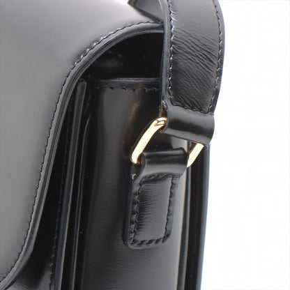 Celine Triomphe Teen Leather Shoulder Bag Black - photo 4