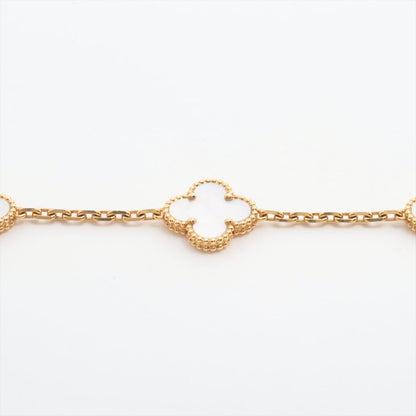 ITEM 18 - Van Cleef & Arpels Vintage Alhambra 5 Motif Mother of Pearl MOP Bracelet - photo 5