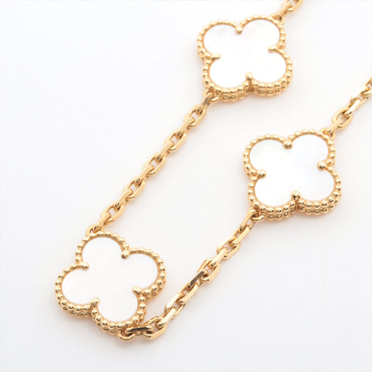 Van Cleef & Arpels Vintage Alhambra 10 Motif Mother of Pearls MOP Necklace - photo 1