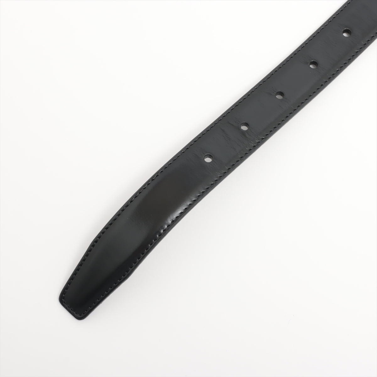 Celine Medium Triomphe Black Leather Belt Size 70 - photo 5