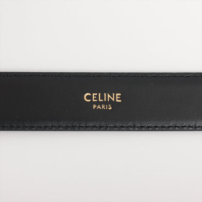 Celine Medium Triomphe Black Leather Belt Size 70 - photo 3