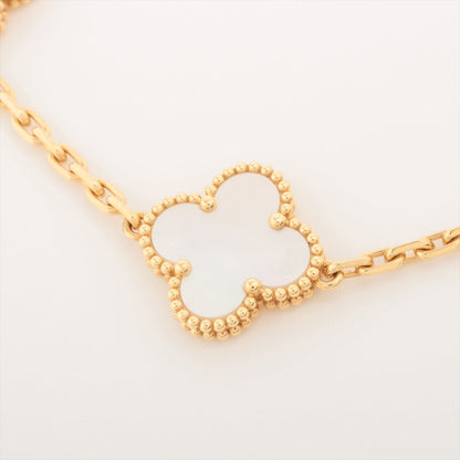 Van Cleef & Arpels Vintage Alhambra 5 Motif Mother of Pearl MOP Bracelet - photo 4